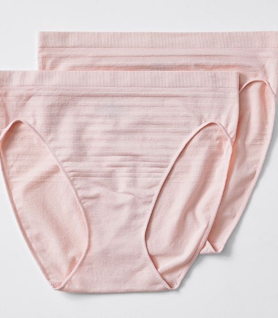 2 Pack Matte and Shine High Cut Briefs