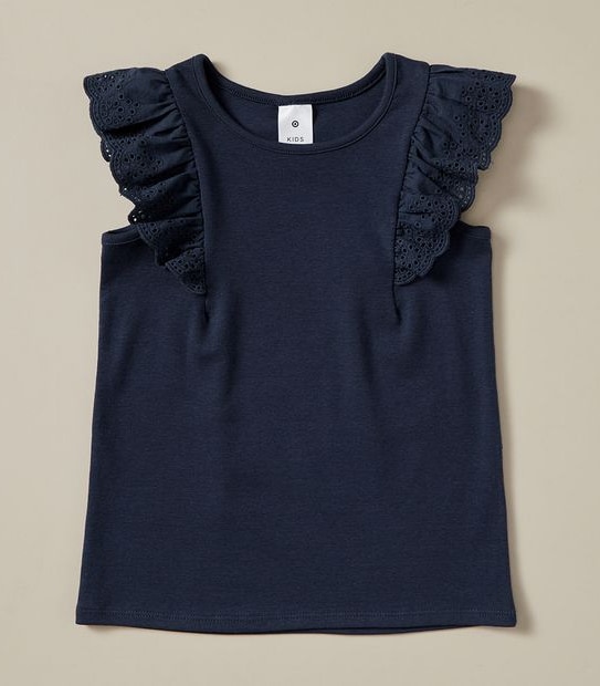 Frill Embroidered Tank