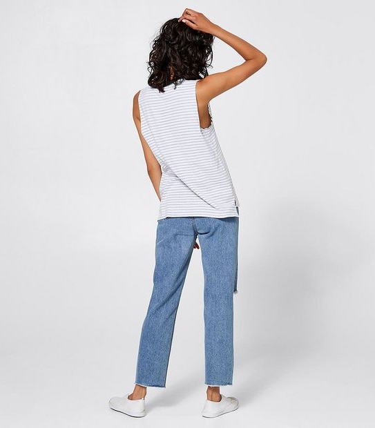 SBRN Split Hem Muscle Tank - Stripe 2 of 3