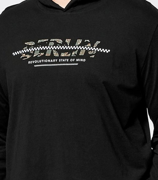 Mr Big Hooded Berlin Camo Top