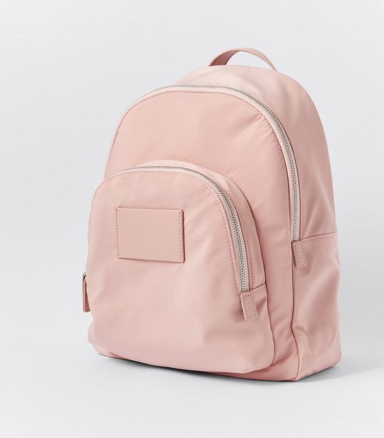 Double Zip Backpack - Blush Pink