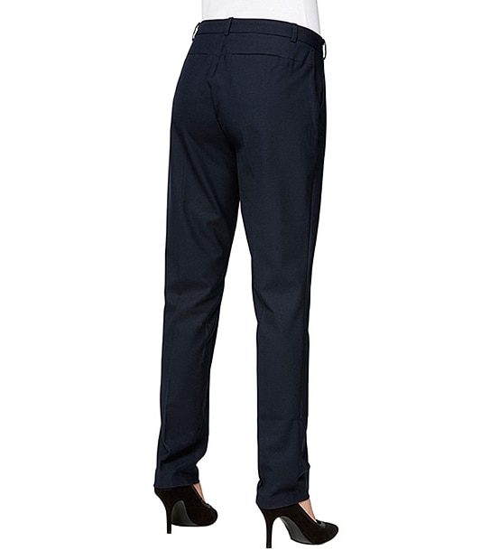 Wool Blend Pants - Navy