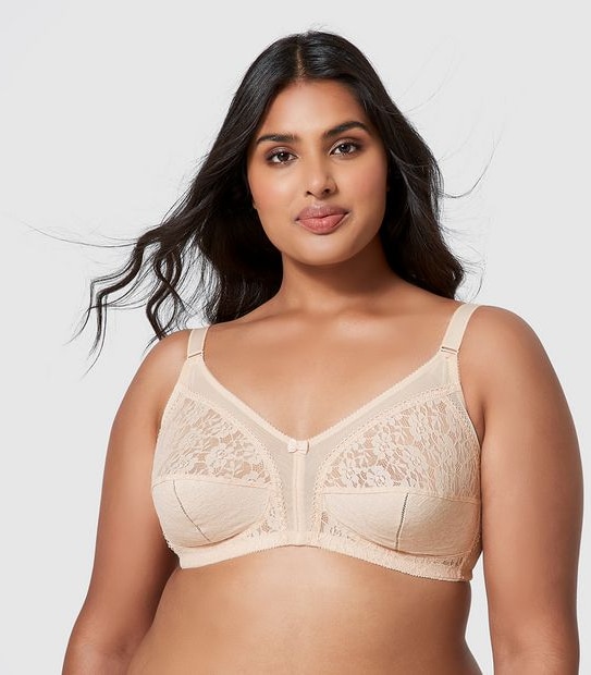 Fuller Figure Firm Support Wirefree Bra - Natural