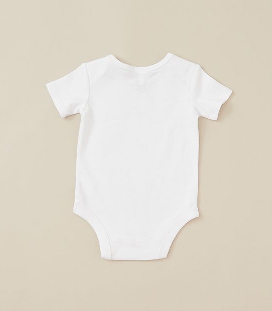 Baby Organic Cotton 3 Pack Short Sleeve Bodysuits