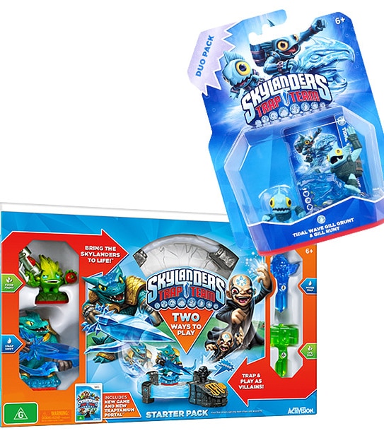 Skylanders Trap Team Starter Pack + Buddy Pack Bundle - Wii