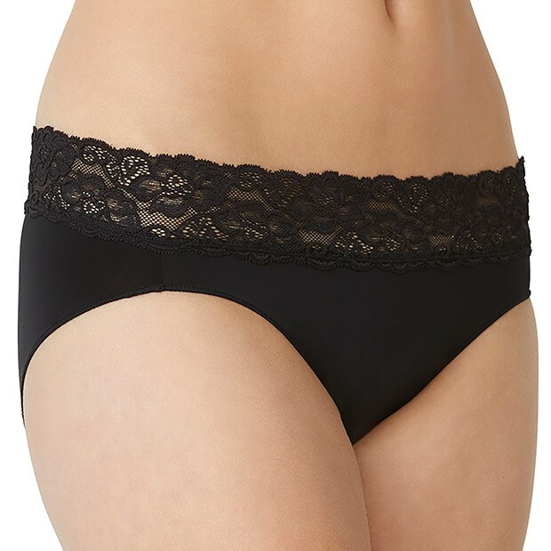 Microfibre No Ride Up Bikini Briefs - Black Microfibre No Ride Up Bikini Briefs - Black
