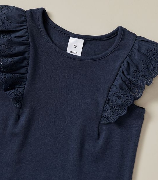 Frill Embroidered Tank