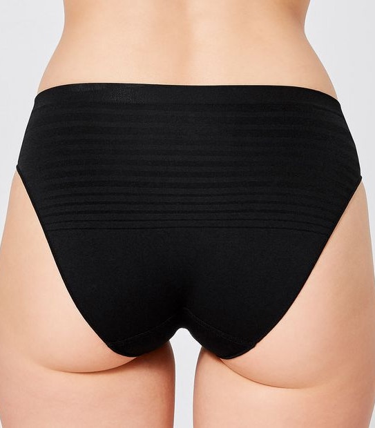 2 Pack Seamfree Bikini Briefs - Black