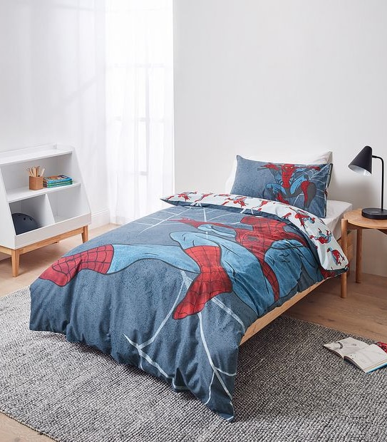 Spiderman Web Quilt Cover Set
