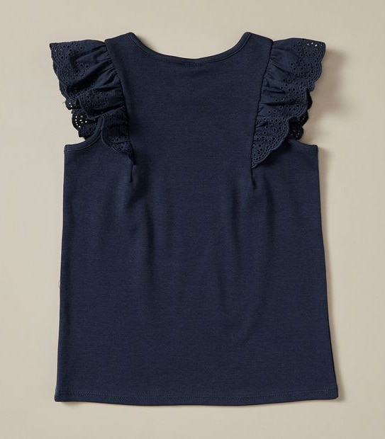 Frill Embroidered Tank