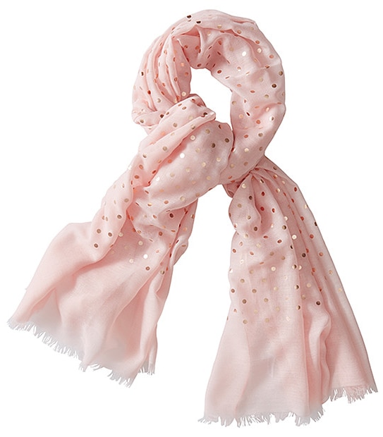 Metallic Spot Scarf - Pink 1 of 2