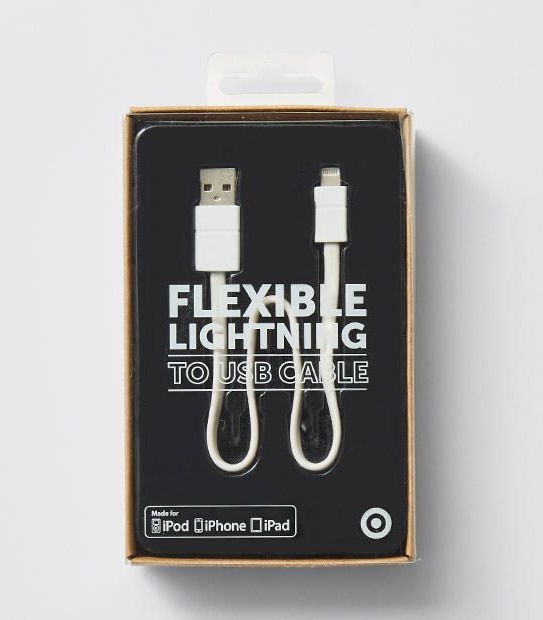 Target Flexible Lightning To USB Cable 25cm Target Australia