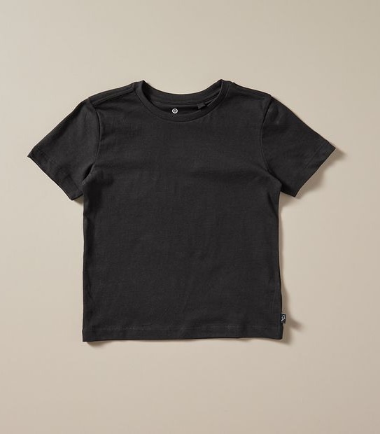 Organic Cotton Short Sleeve 2 Pack T-shirts - Grey/Black