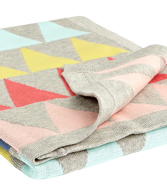 Circ Pram Jacquard Knit Blanket 100 x 75cm