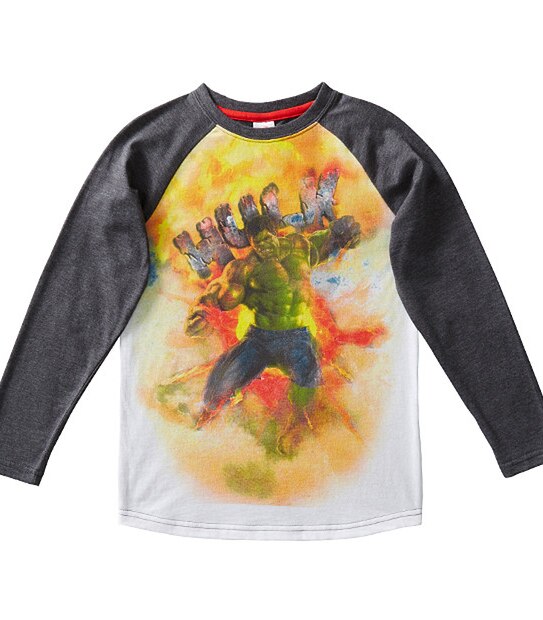 Boys' Marvel Avengers Incredible Hulk Long Sleeve Top