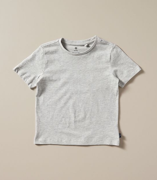Organic Cotton Short Sleeve 2 Pack T-shirts - Grey/Black