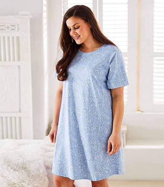 Belle Curve Paisley Nightie