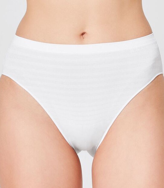 2 Pack Seamfree High Cut Briefs - White
