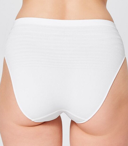 2 Pack Seamfree High Cut Briefs - White