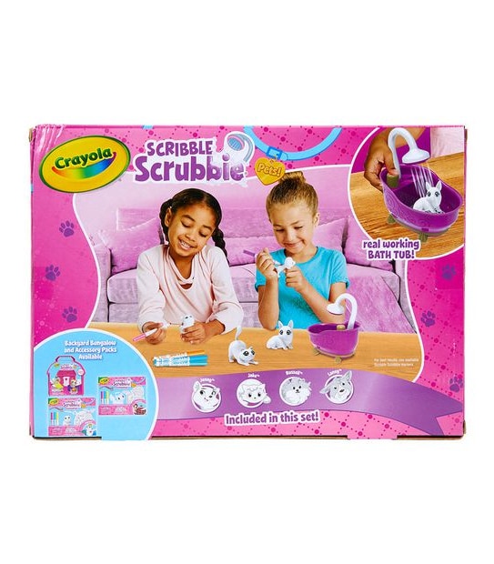 Crayola Scribble Scrubbies Pets Bathtub Play Set