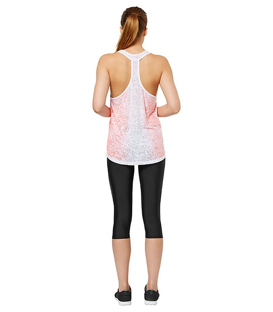 T-Back Burout Tank - Bright Coral