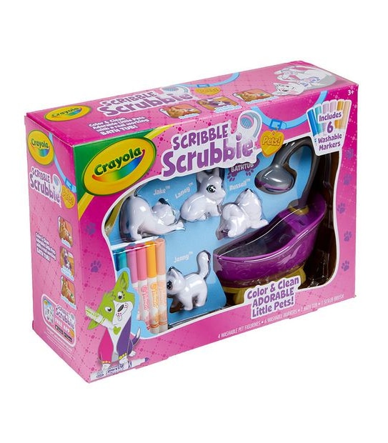 Crayola Scribble Scrubbies Pets Bathtub Play Set