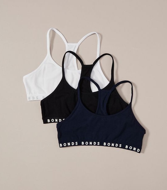 3 Pack Bonds Hipster Racer Crops