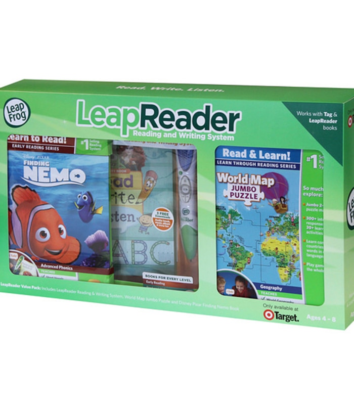 Leapfrog Leapreader Reading And Writing System With Tag World Map And Finding Nemo Title Target Australia