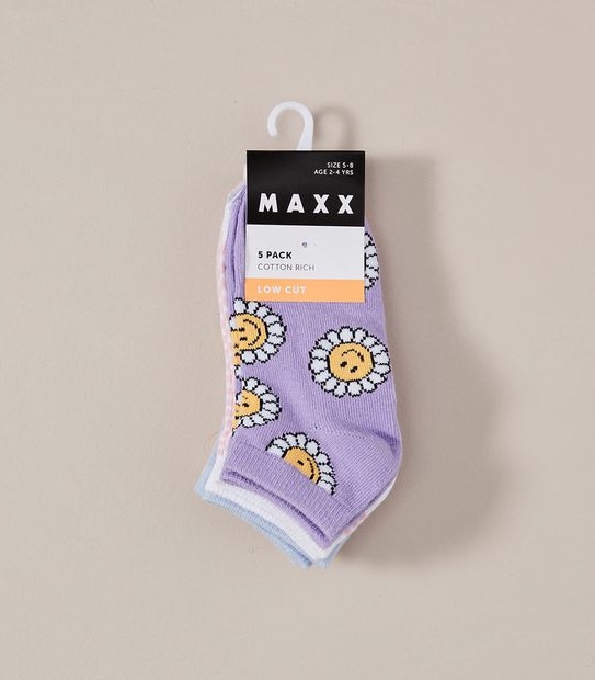 5 Pack Maxx Low Cut Socks