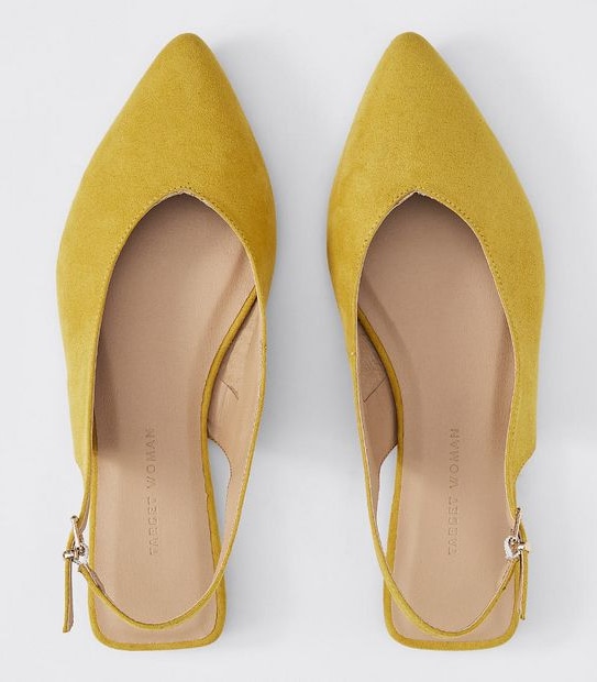 Fairfield Sling Back Dress Flats - Yellow