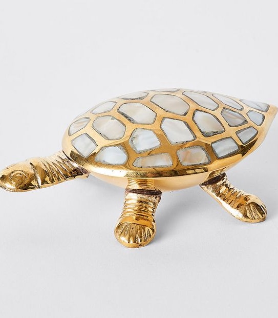 Metal Turtle Trinket Box
