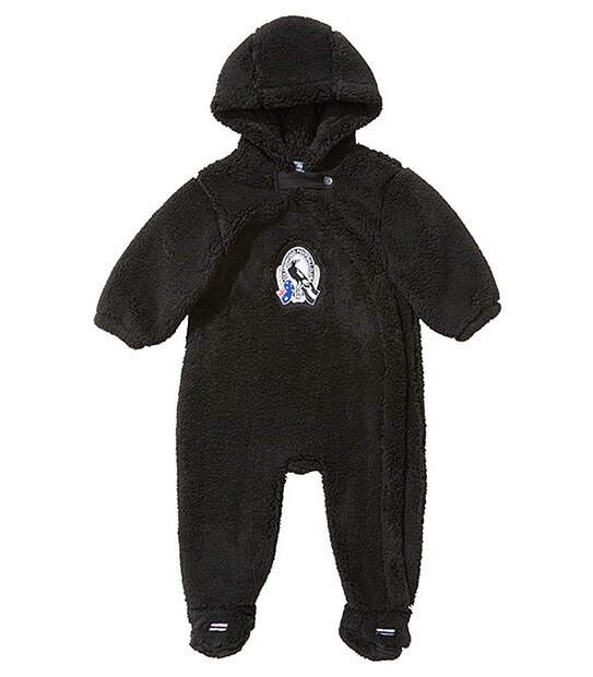 AFL Collingwood Magpies Coral Fleece Coverall