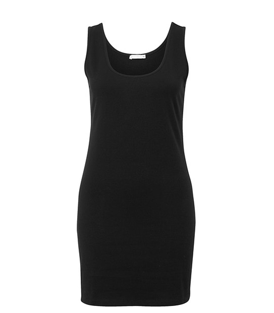 Ladies' Long-Line Tank Top - Black