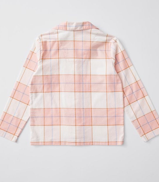 Kids Organic Cotton Check Flannelette Pyjama Set