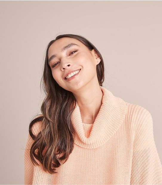 Basic Rib Knit Poncho