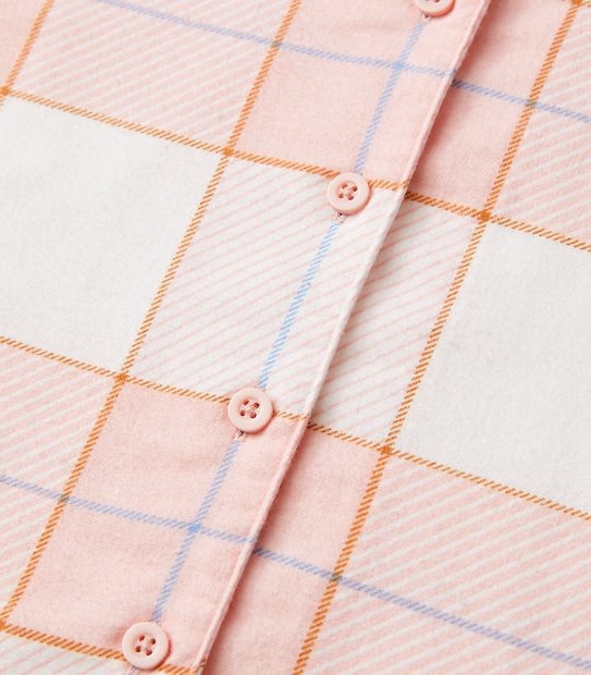Kids Organic Cotton Check Flannelette Pyjama Set