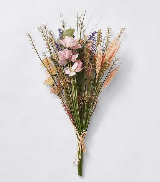 Faux Floral Bouquet - Soft Pink