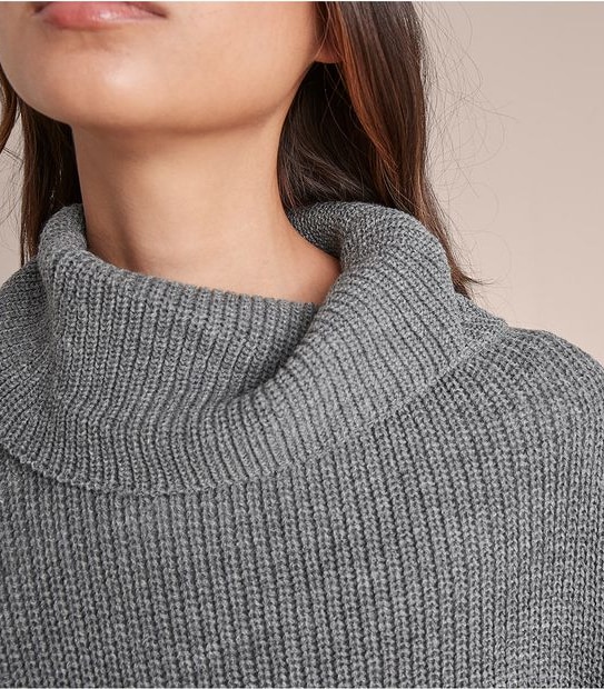 Basic Rib Knit Poncho