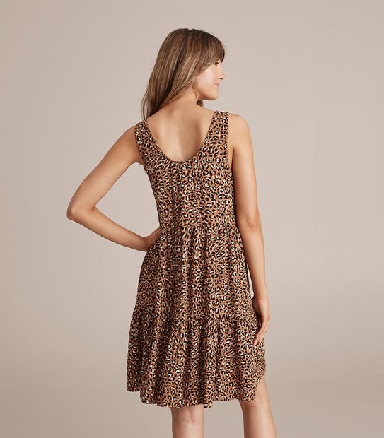 Sleeveless Tiered Mini Dress