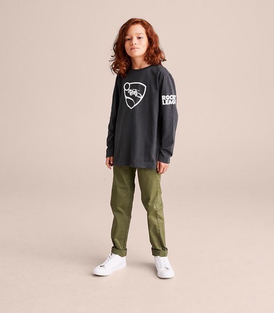 Pull On Cuffed Chino Pants