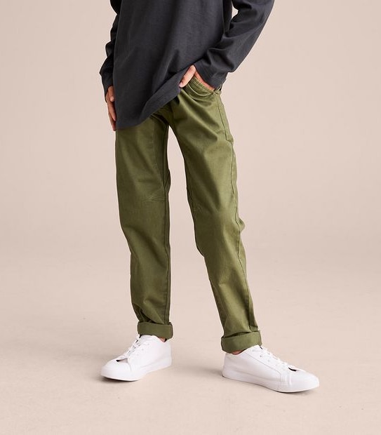 Pull On Cuffed Chino Pants