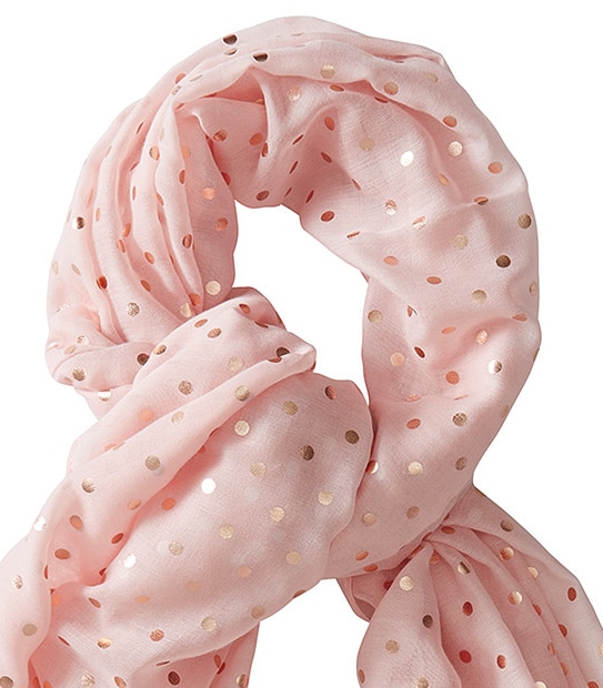 Metallic Spot Scarf - Pink 2 of 2