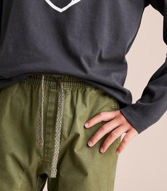 Pull On Cuffed Chino Pants