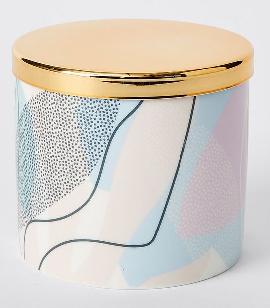 Abstract Printed Candle - Pomelo & Vetiver