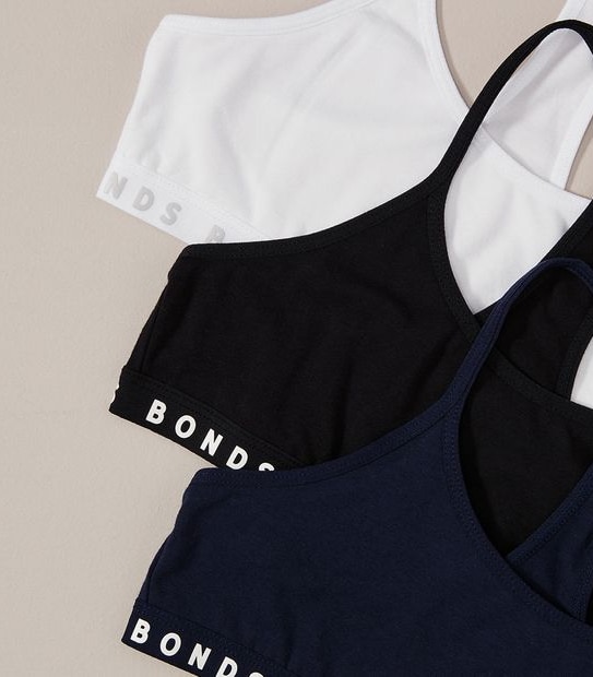 3 Pack Bonds Hipster Racer Crops