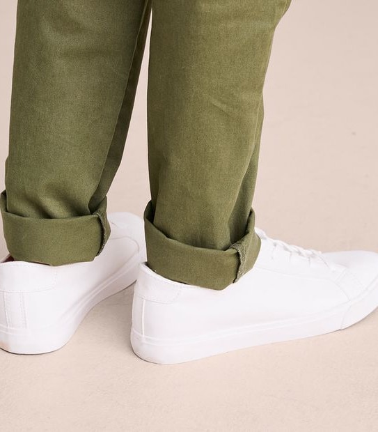 Pull On Cuffed Chino Pants