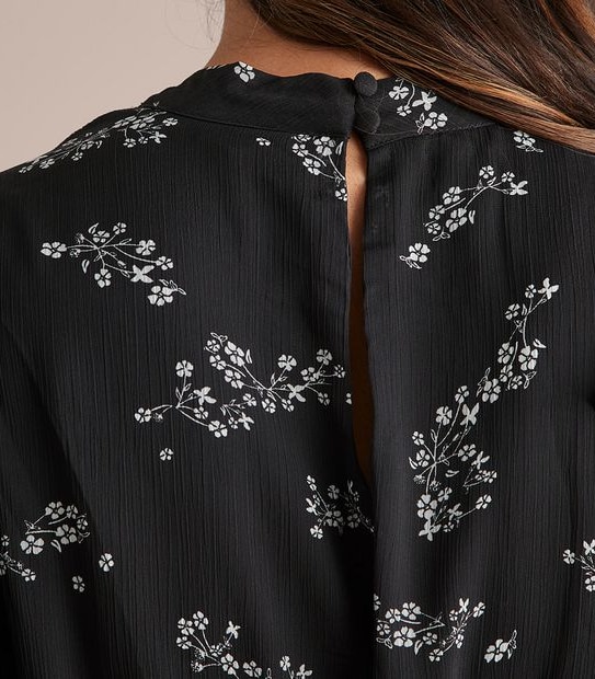 Preview Ruffle Shoulder Midi Dress