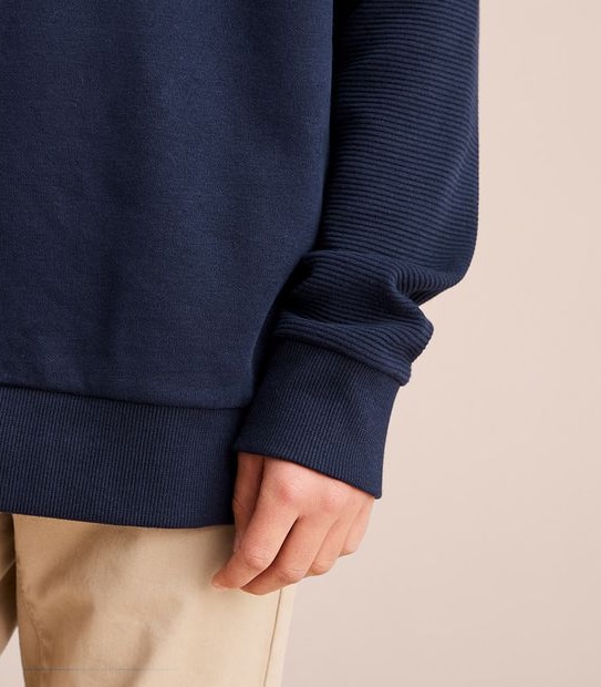 Ribbed Sleeve Jumper