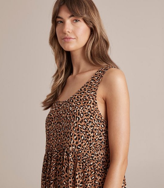 Sleeveless Tiered Mini Dress