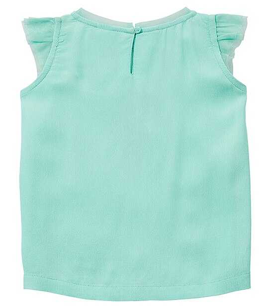 Girls' Tulle Sleeve Ice Cream Top 2 of 3